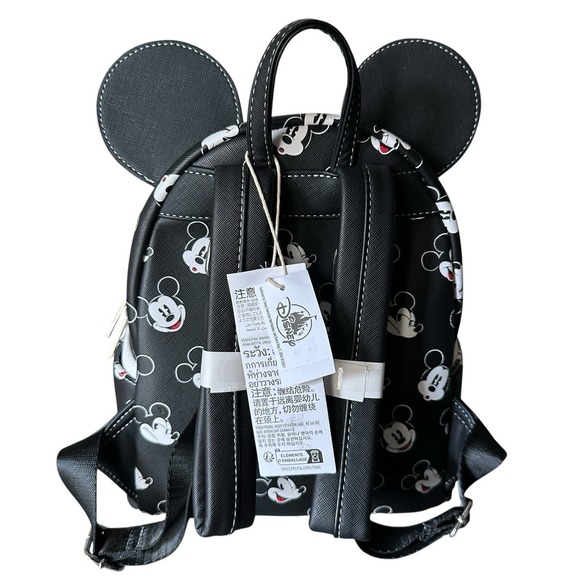 Disney Parks Loungefly Black White Mickey Mini Backpack 2025 Classic NWT NEW Tag - Picture 2 of 15